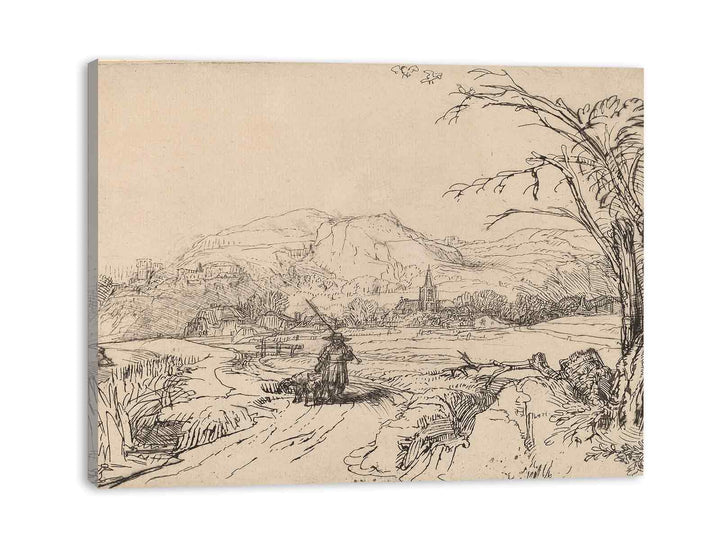 Landscape with a Sportsman and Dog Painting