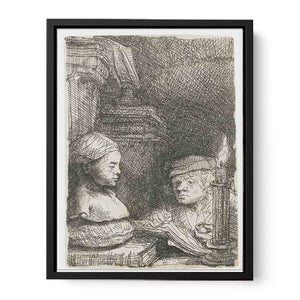 Man Drawing From A Cast Painting