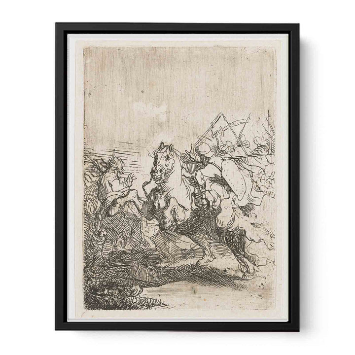 A Cavalry Fight Painting