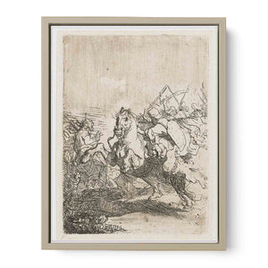 A Cavalry Fight Painting