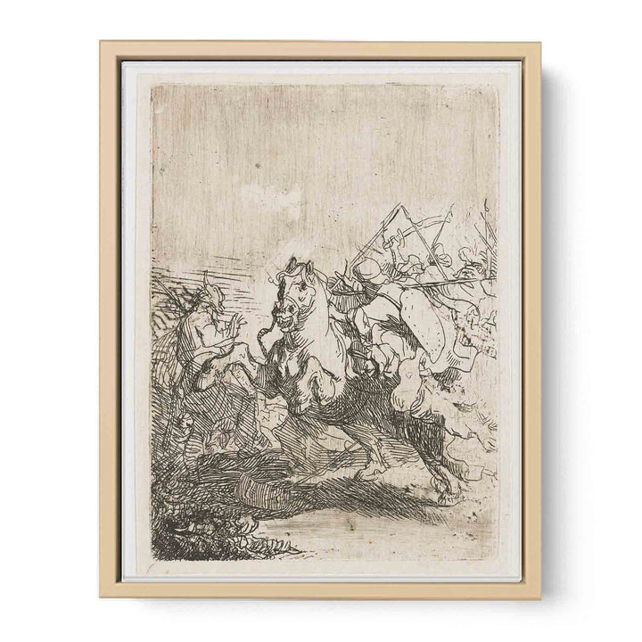 A Cavalry Fight Painting