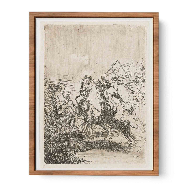 A Cavalry Fight Painting