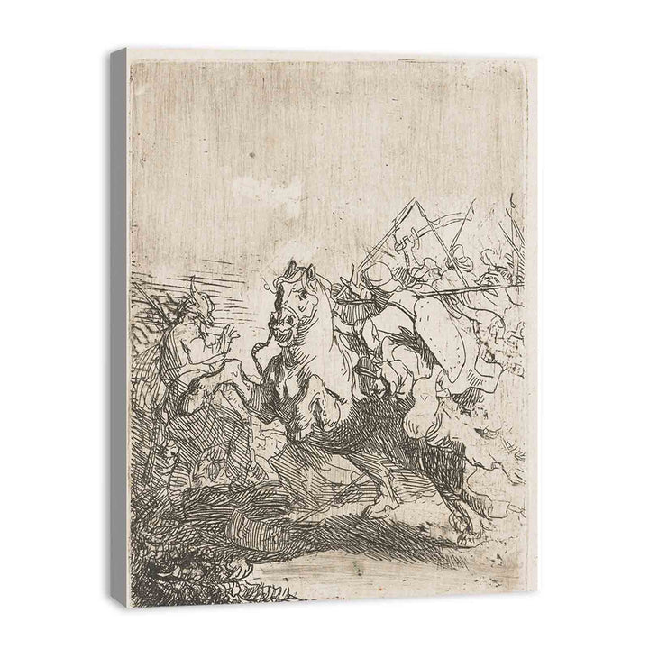 A Cavalry Fight Painting