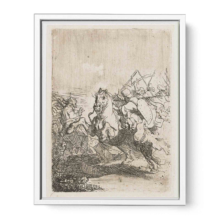 A Cavalry Fight Painting
