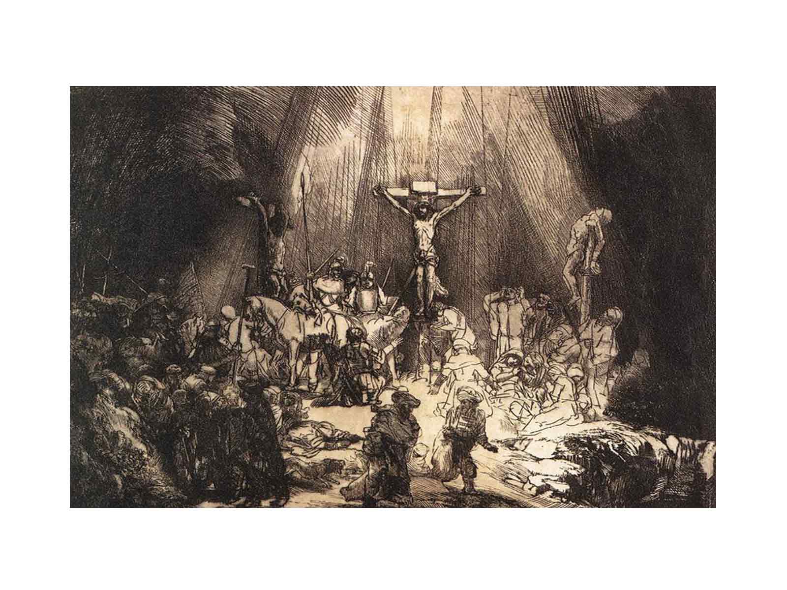 The Three Crosses (second state) 1653 Painting