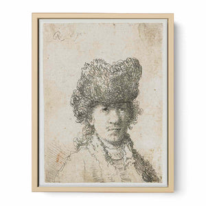Self Portrait In A Fur Cap Painting