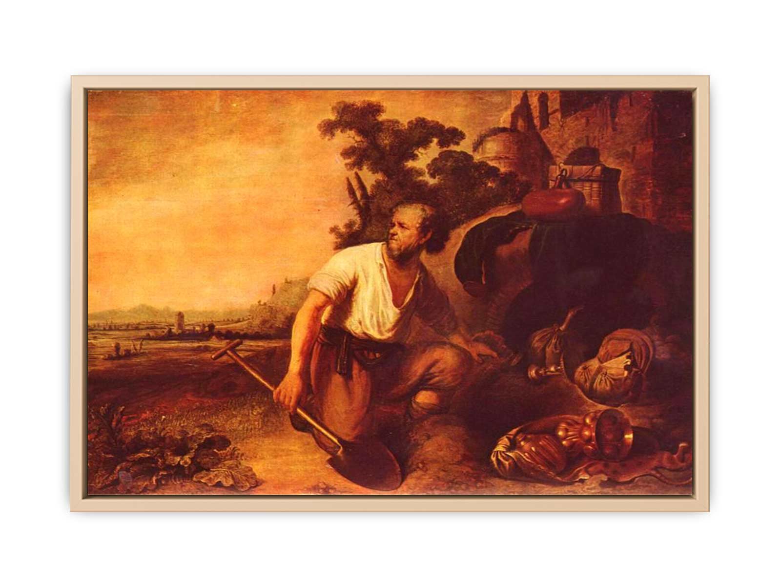 The parable of the treasure hunter Painting
