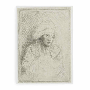 Sick Woman With A Large White Headdress
 Painting