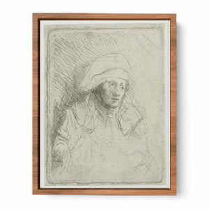 Sick Woman With A Large White Headdress
 Painting