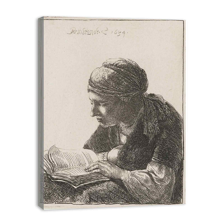 Woman Reading Painting