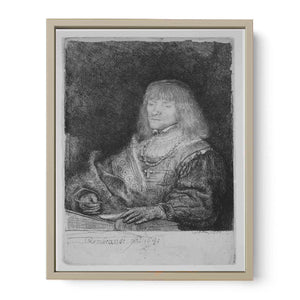 Man At A Desk Wearing A Cross And Chain Painting