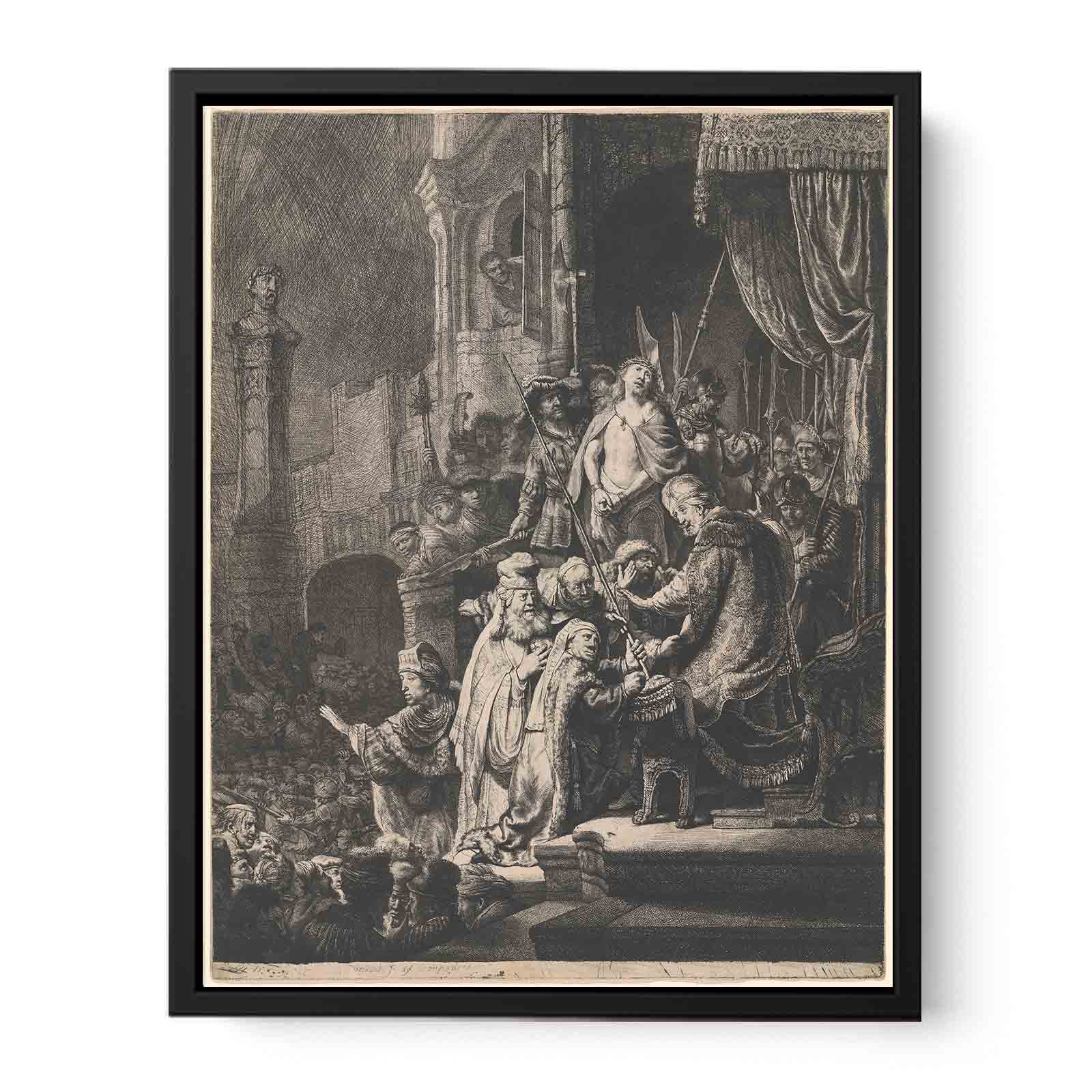 Christ Before Pilate Large Plate Painting