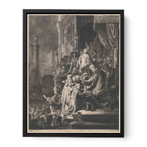 Christ Before Pilate Large Plate Painting