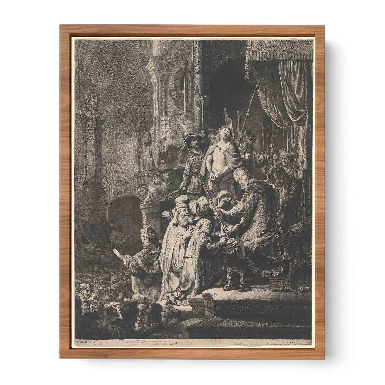 Christ Before Pilate Large Plate Painting
