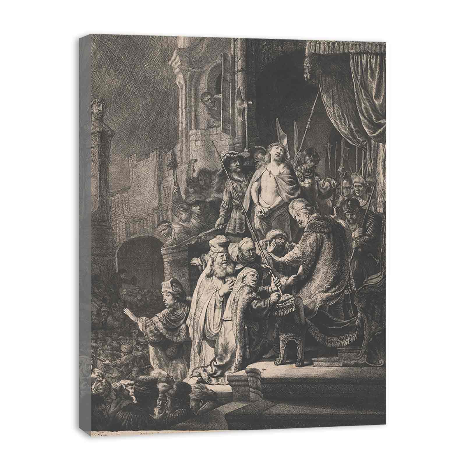 Christ Before Pilate Large Plate Painting