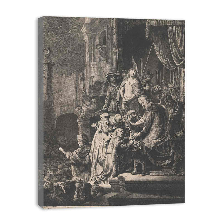 Christ Before Pilate Large Plate Painting