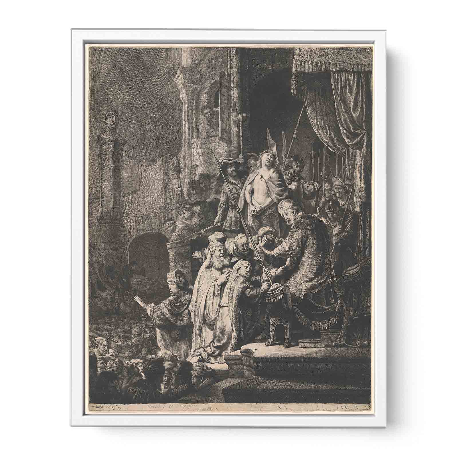 Christ Before Pilate Large Plate Painting