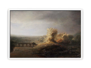 Landscape with a Long Arched Bridge 2 Painting