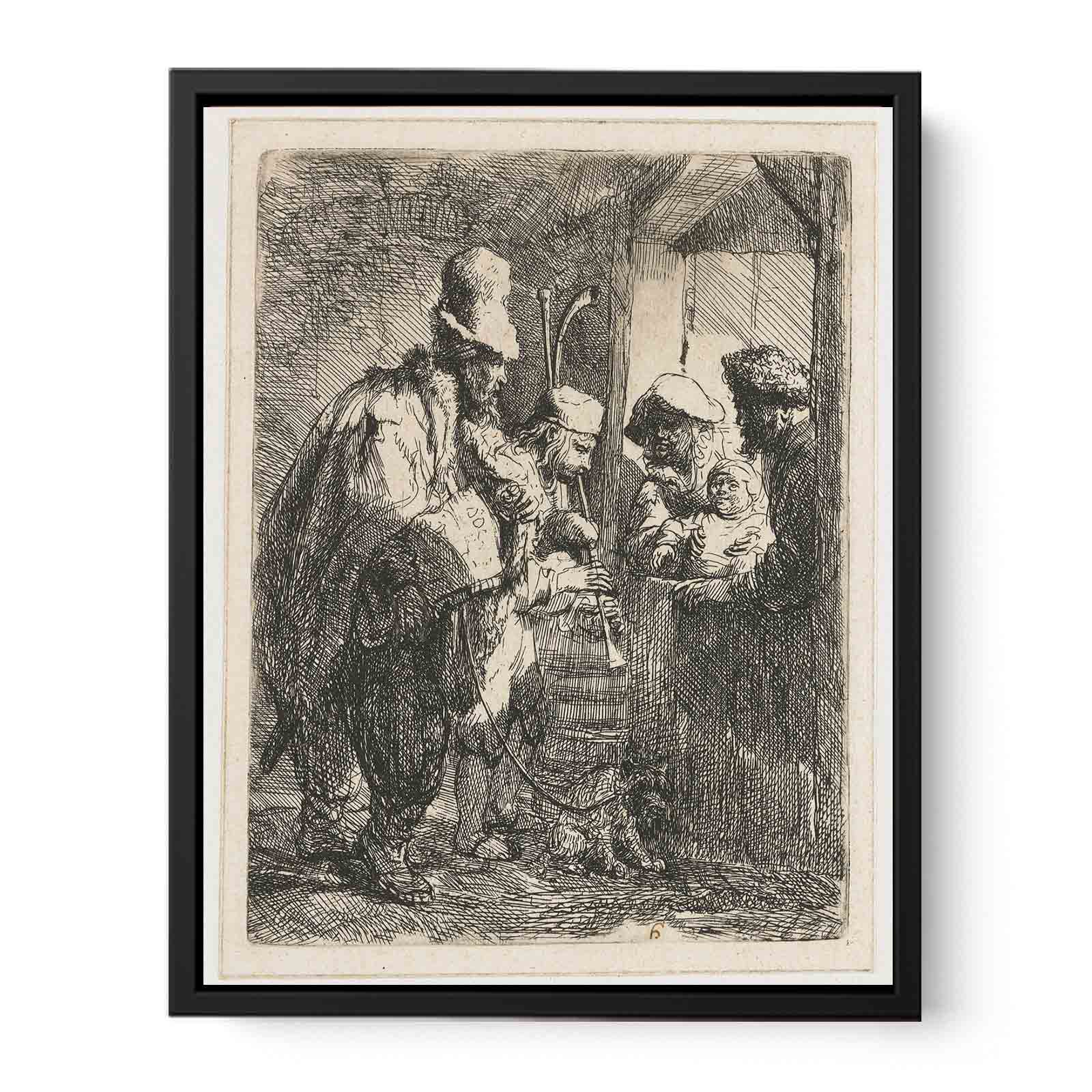 The strolling Musicians Painting
