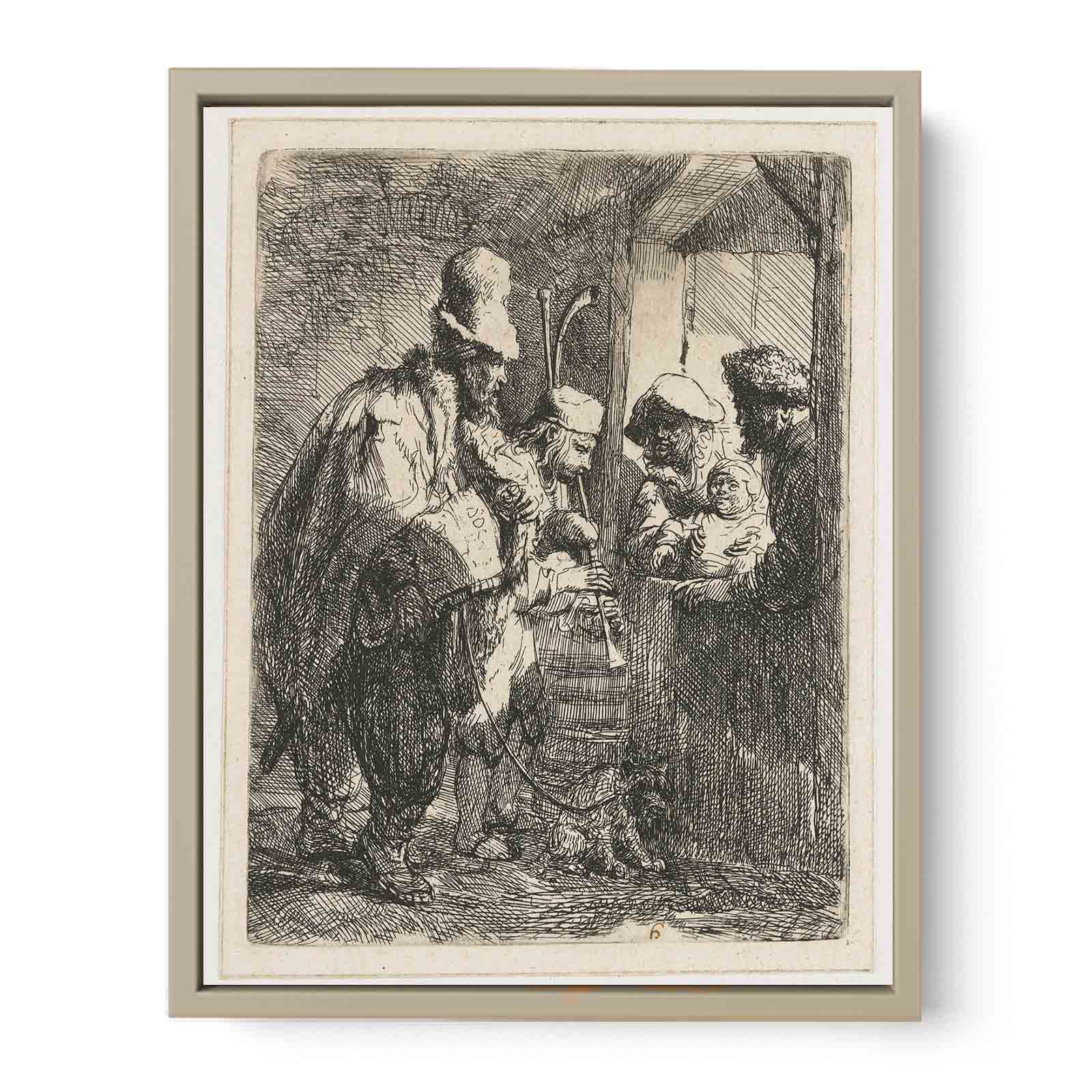 The strolling Musicians Painting