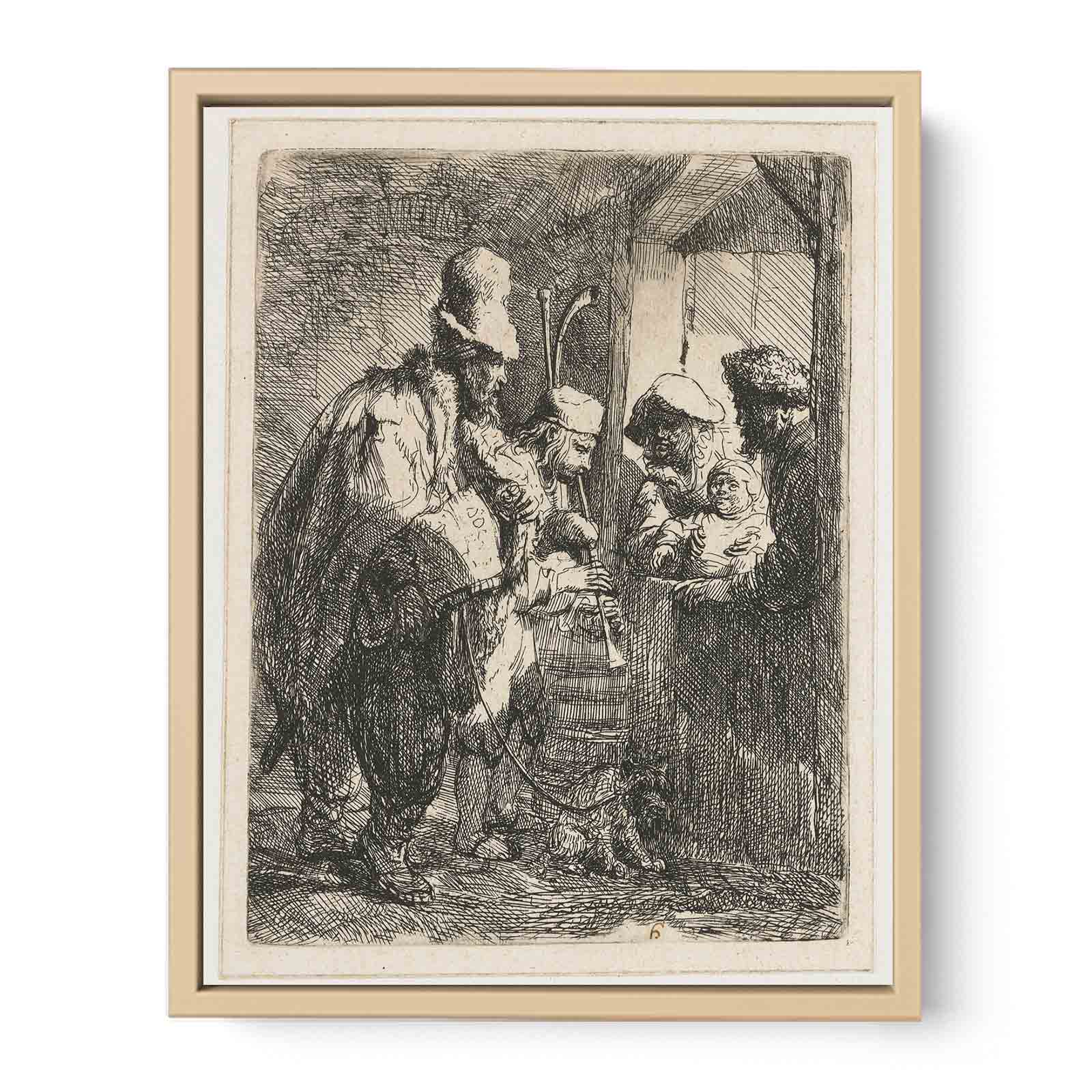 The strolling Musicians Painting