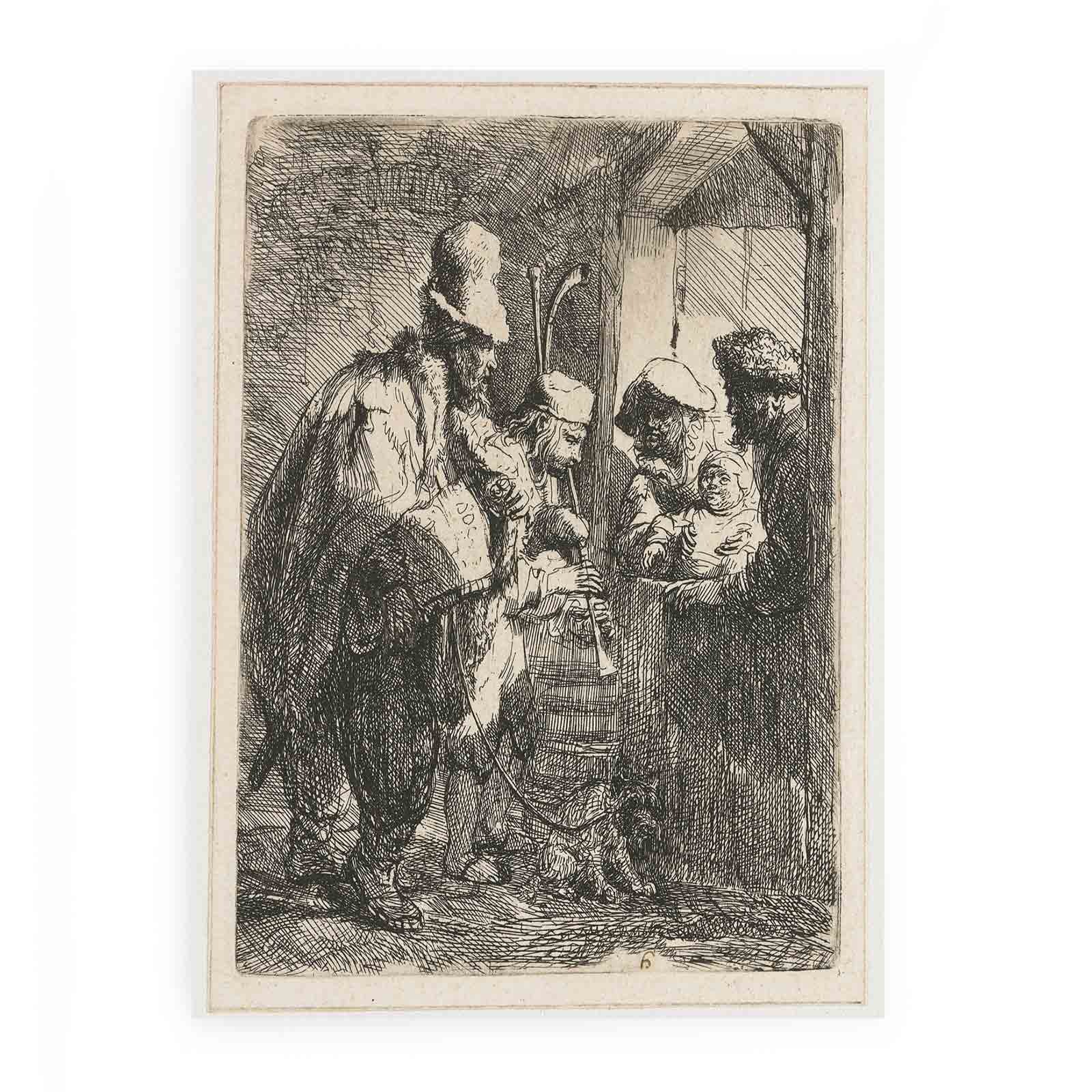 The strolling Musicians Painting