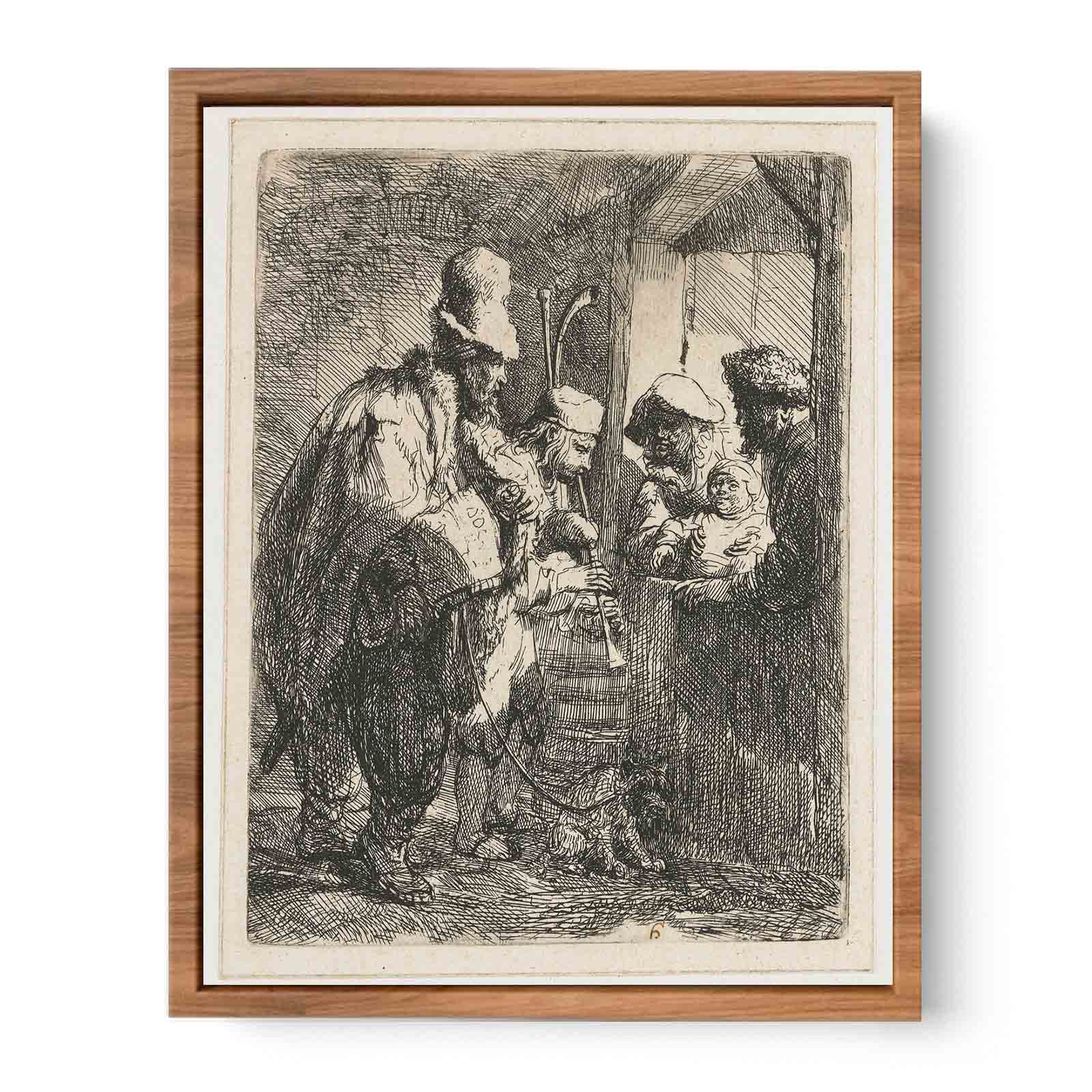 The strolling Musicians Painting