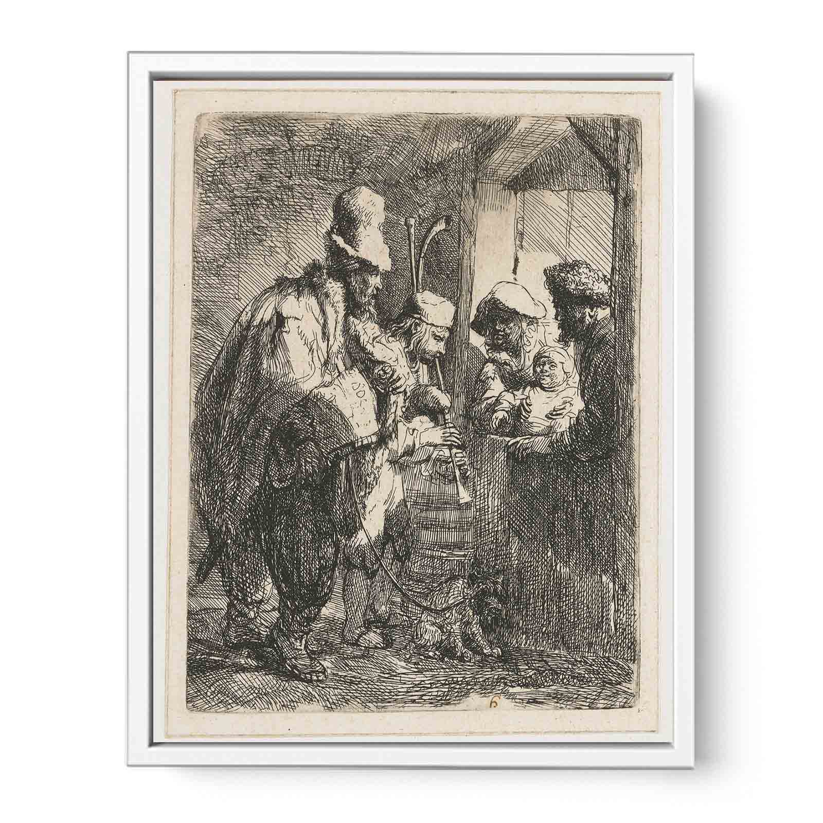 The strolling Musicians Painting