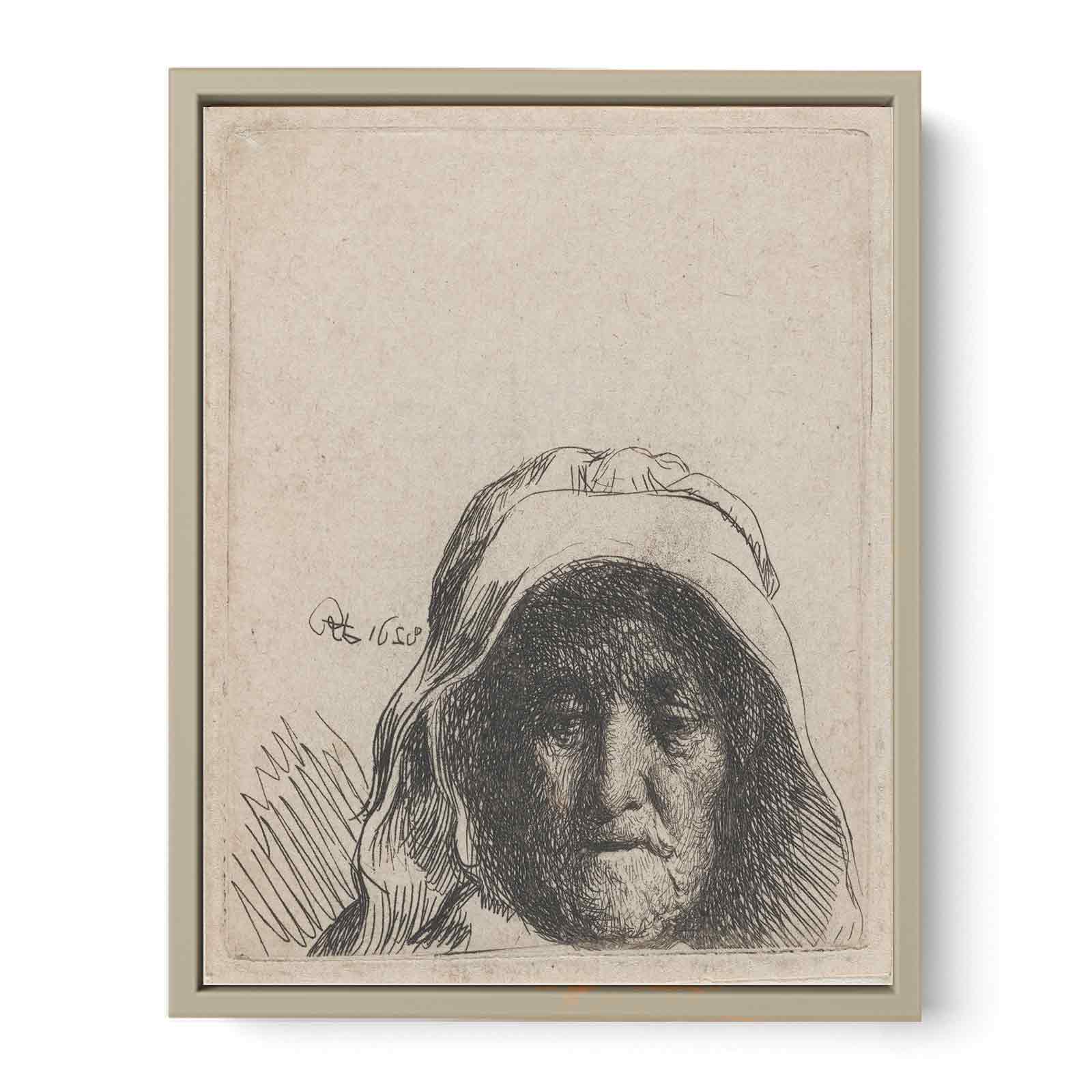 The Artist's Mother Head only, full Face Painting