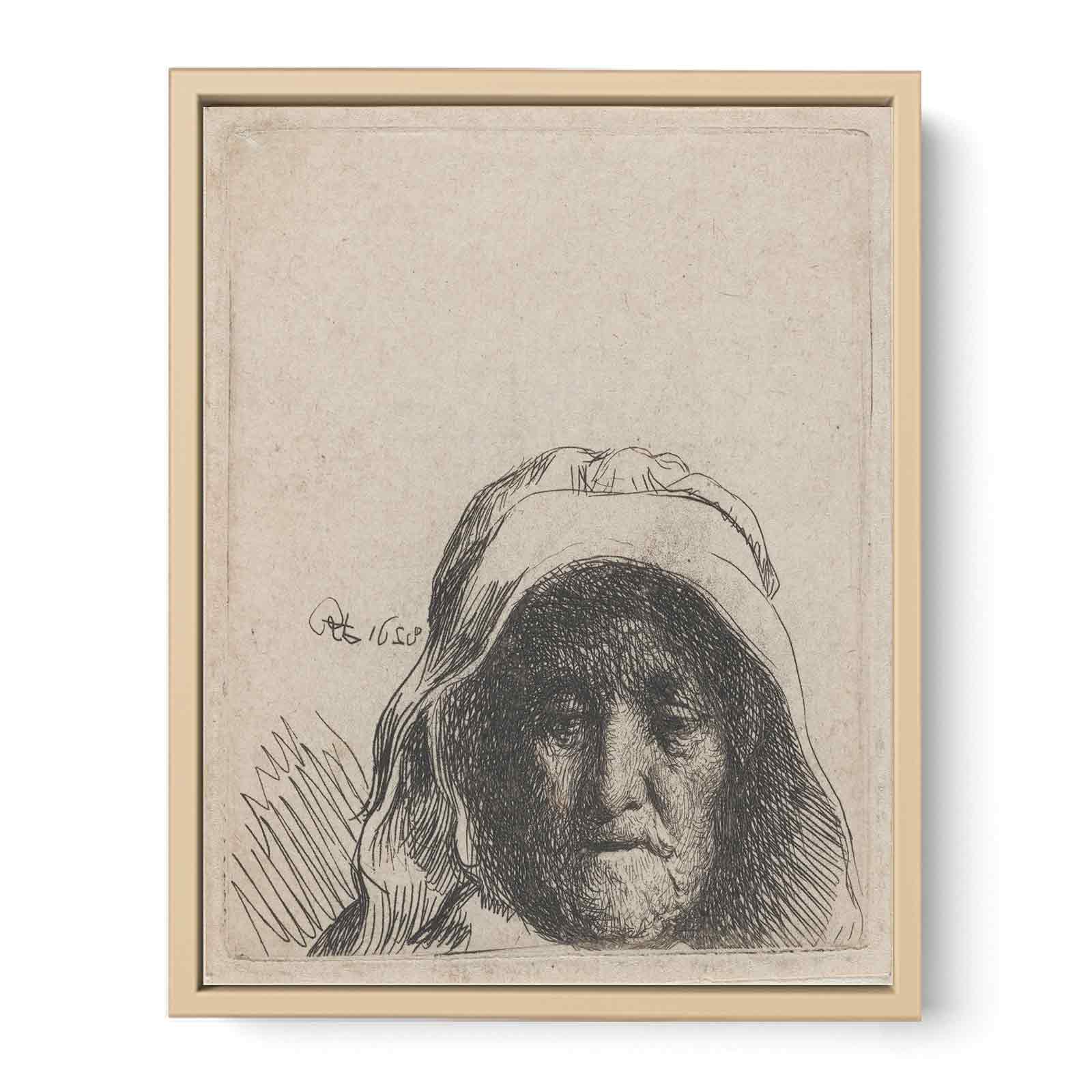 The Artist's Mother Head only, full Face Painting