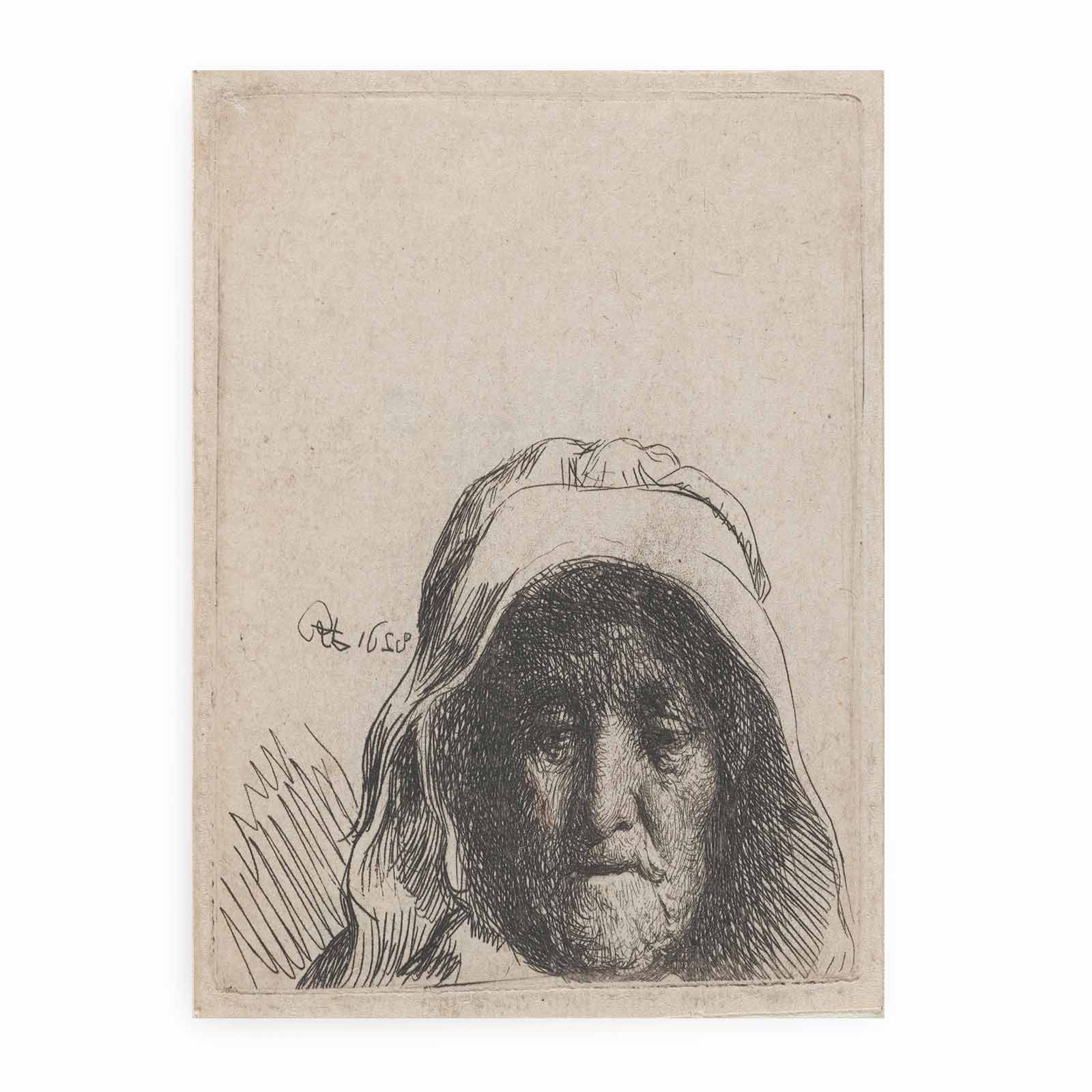The Artist's Mother Head only, full Face Painting