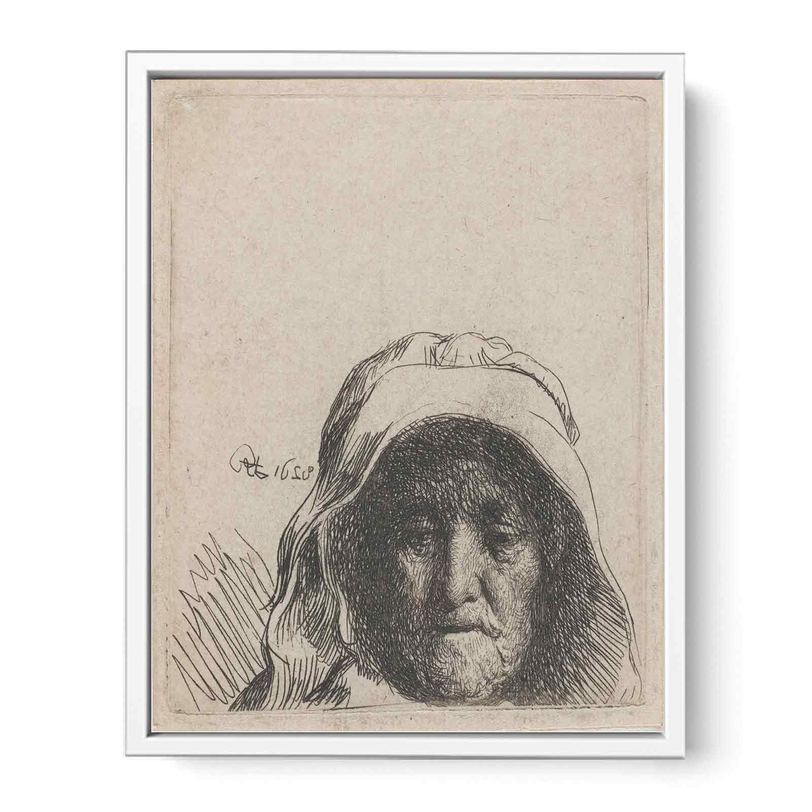 The Artist's Mother Head only, full Face Painting