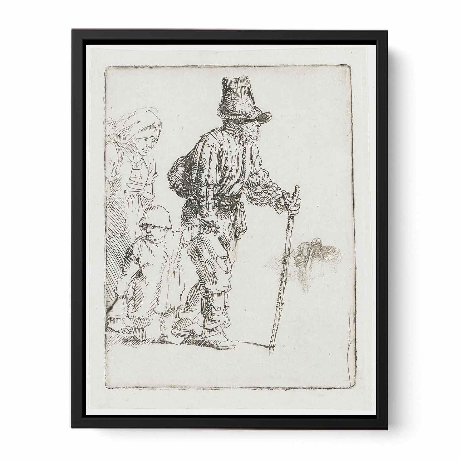 Peasant Family on the Tramp Painting