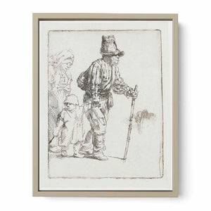 Peasant Family on the Tramp Painting