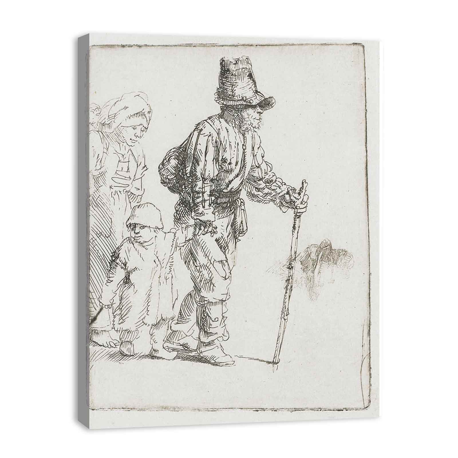 Peasant Family on the Tramp Painting