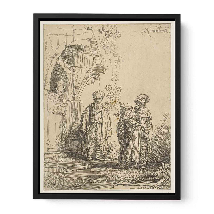 Three oriental figures Painting