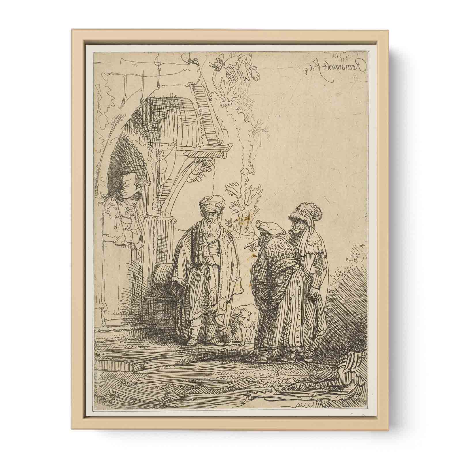 Three oriental figures Painting
