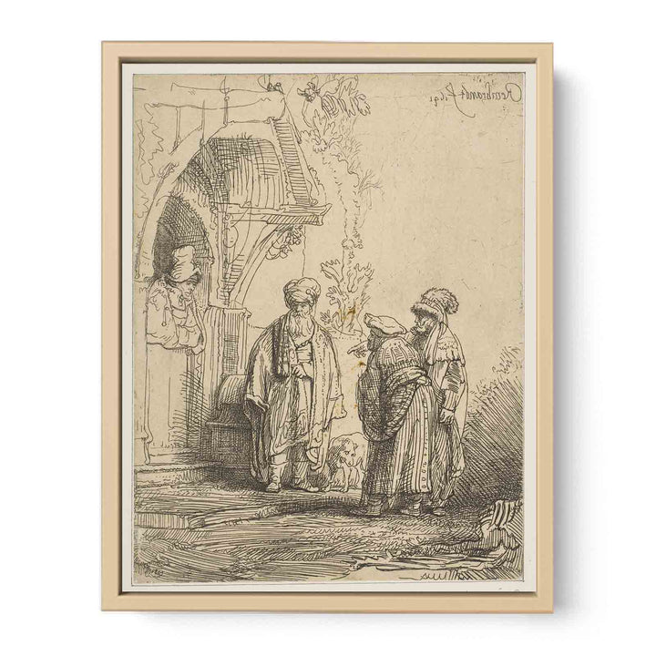 Three oriental figures Painting