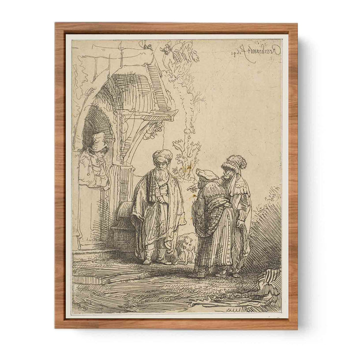 Three oriental figures Painting