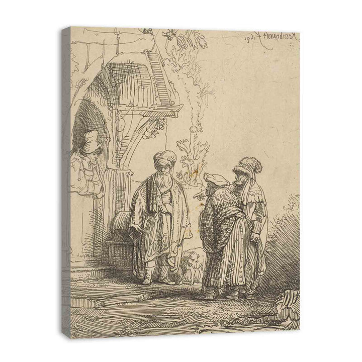 Three oriental figures Painting
