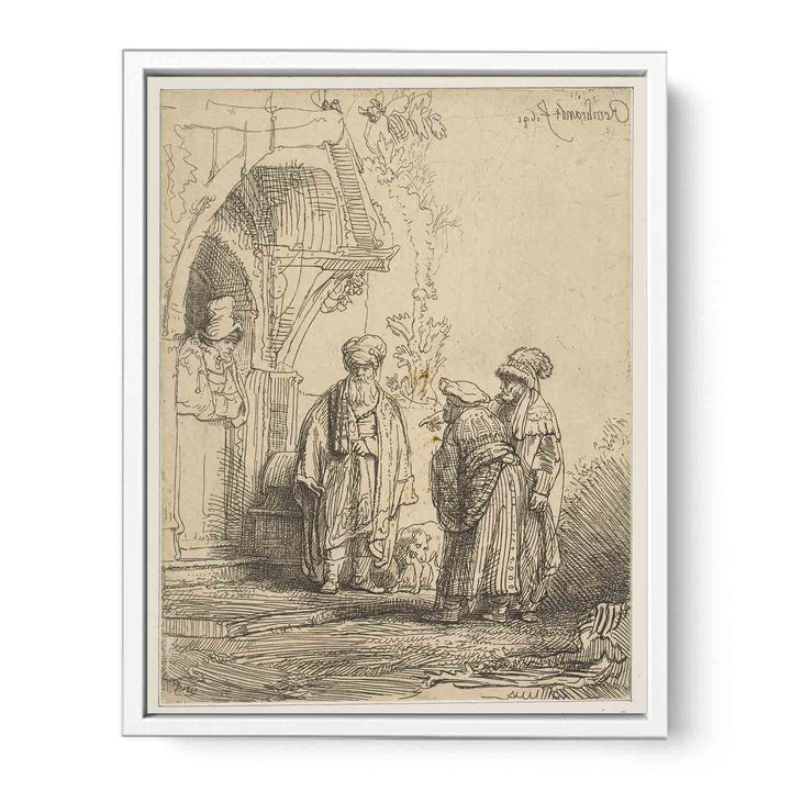 Three oriental figures Painting