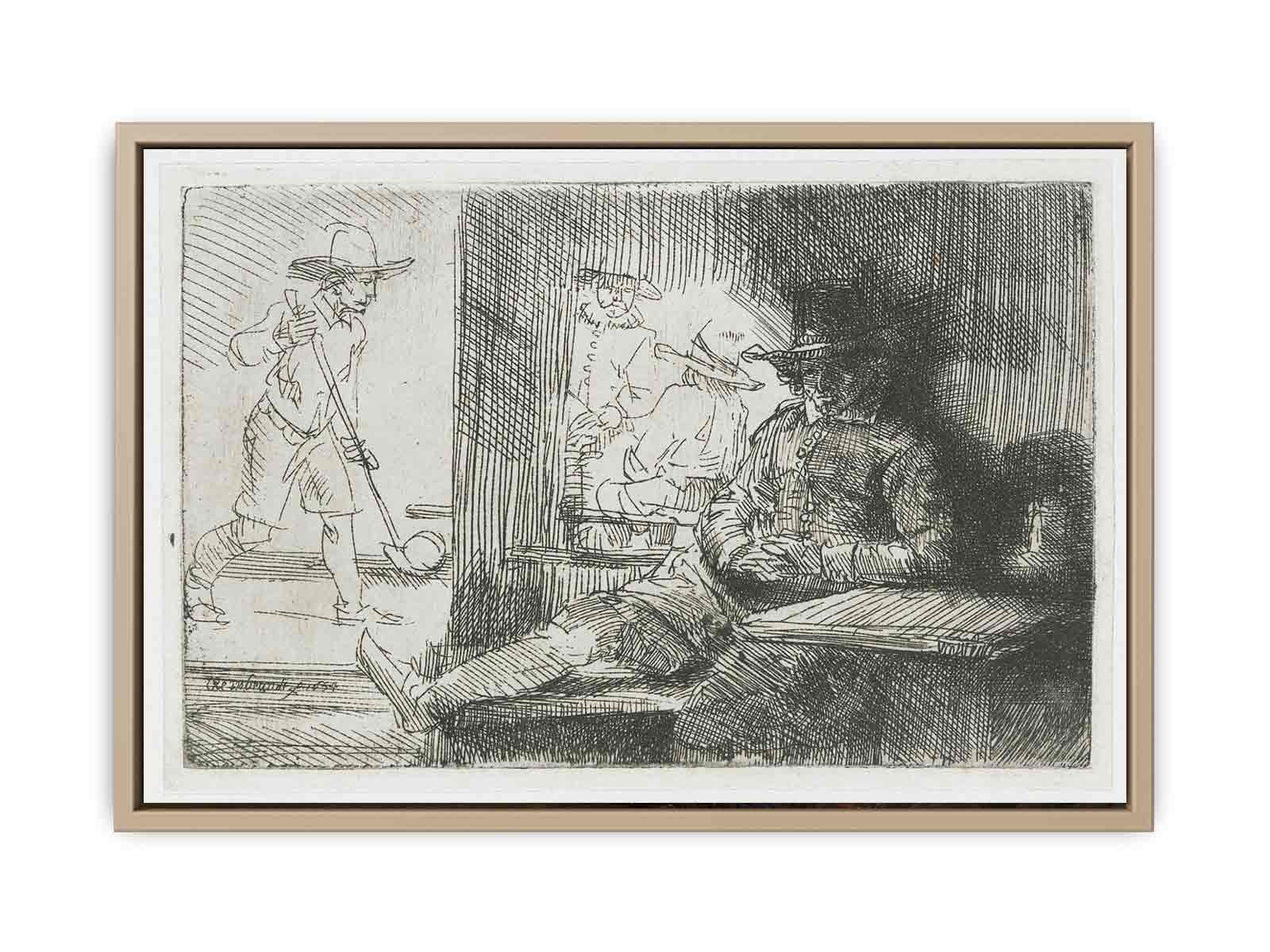 The Golf Player Painting