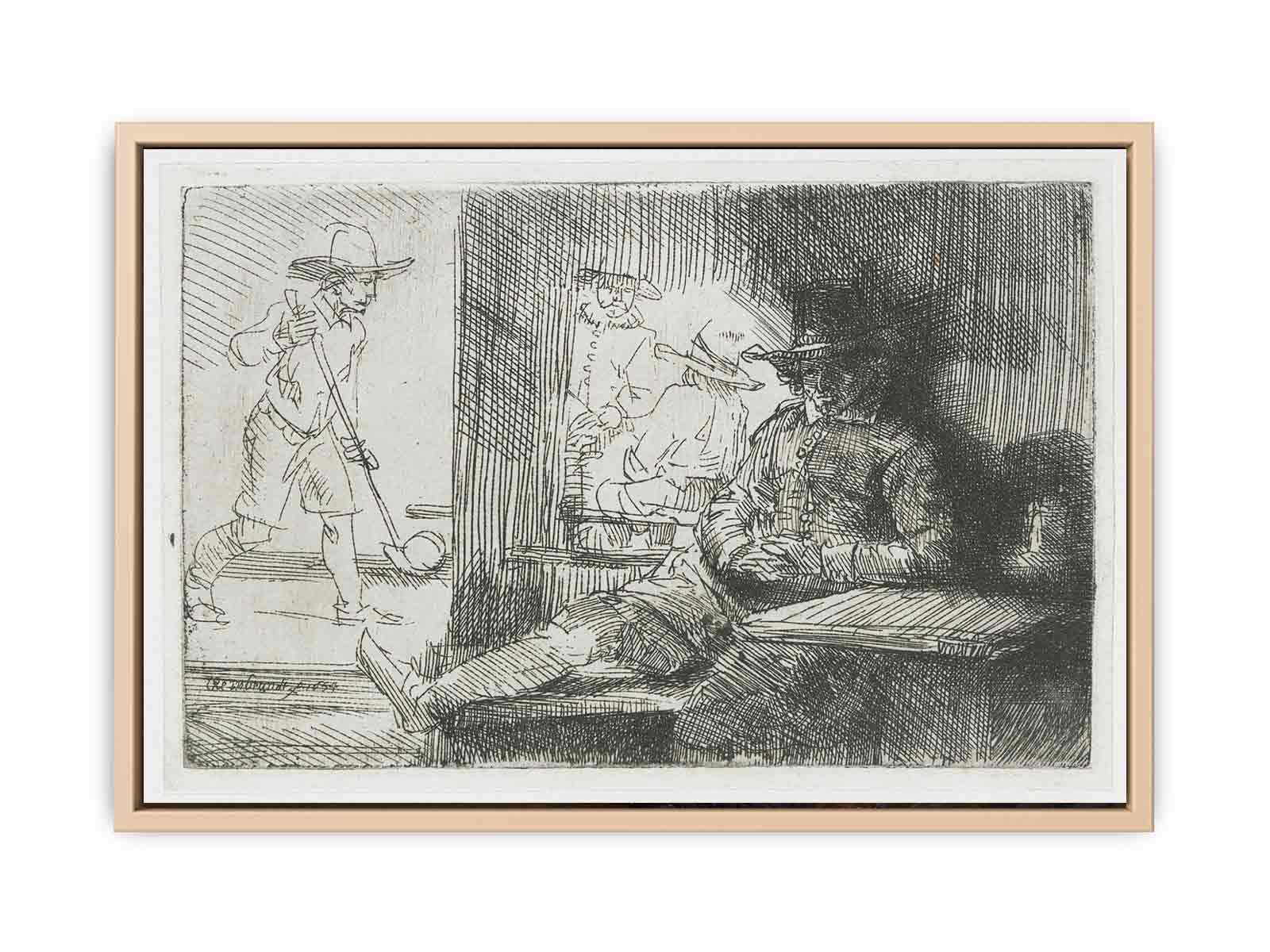 The Golf Player Painting