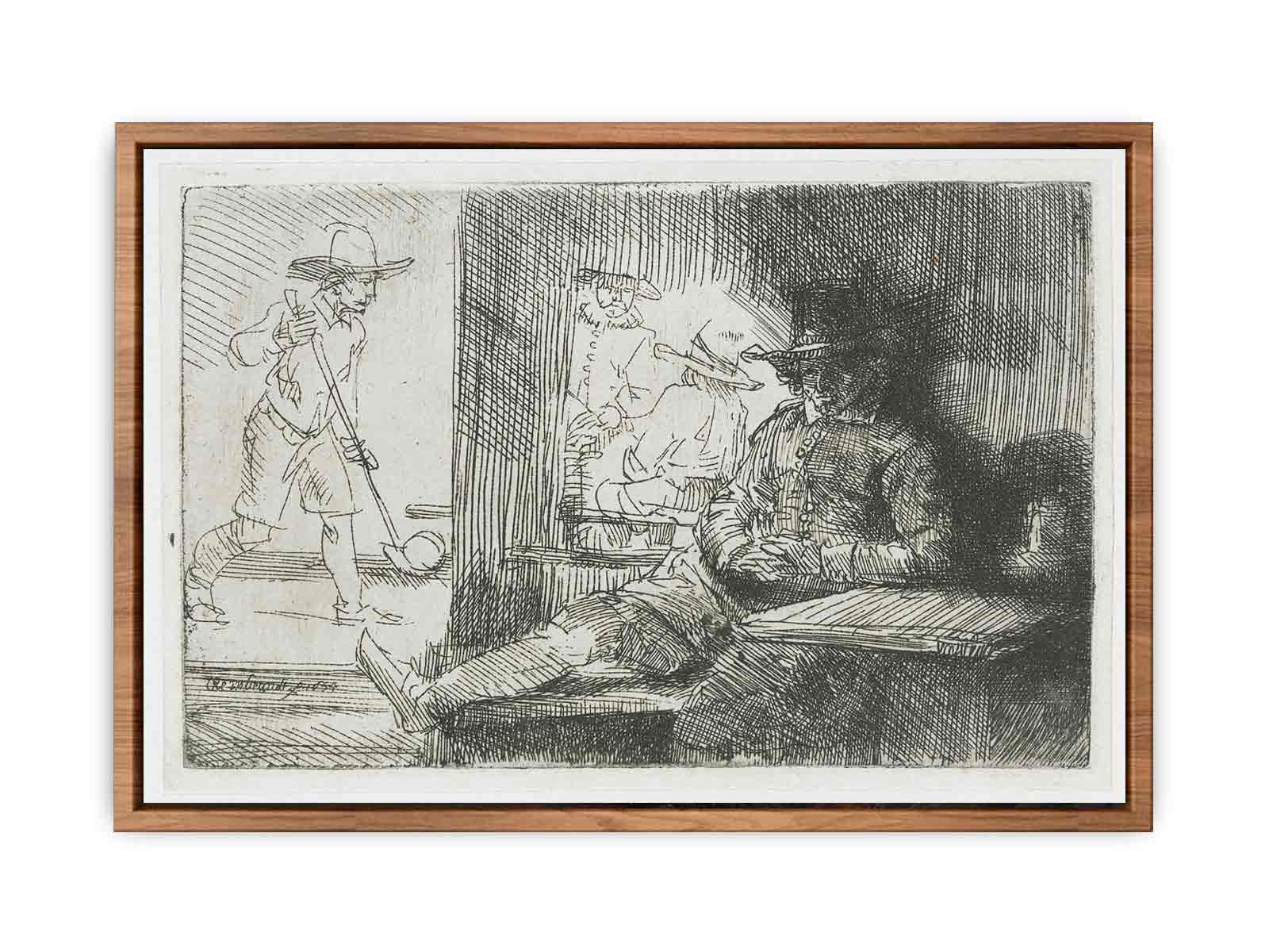 The Golf Player Painting
