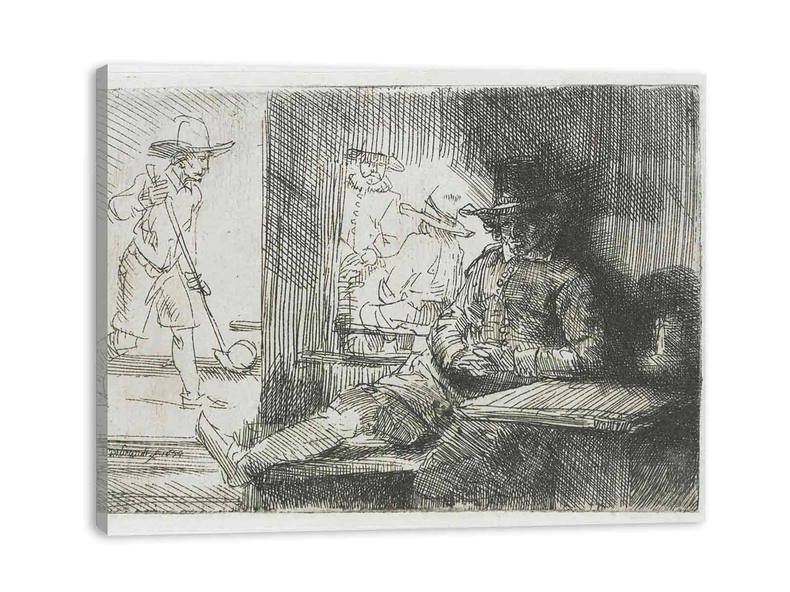 The Golf Player Painting
