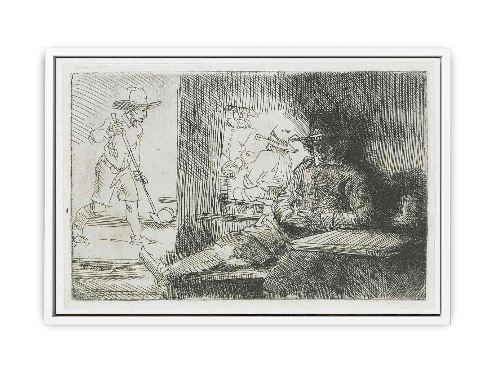 The Golf Player Painting