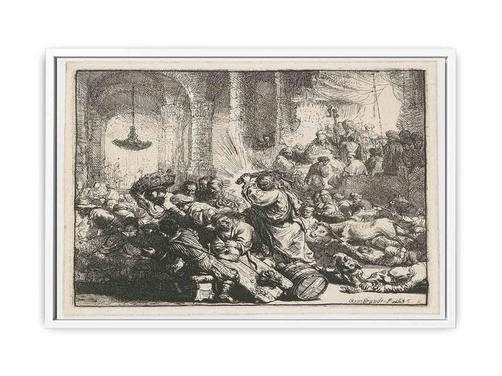 Christ Driving The Money Changers From The Temple 3 Painting