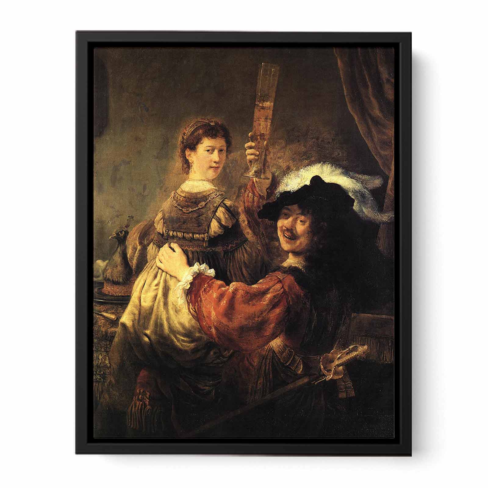 Rembrandt and Saskia in the Scene of the Prodigal Son in the Tavern c. 1635 Painting