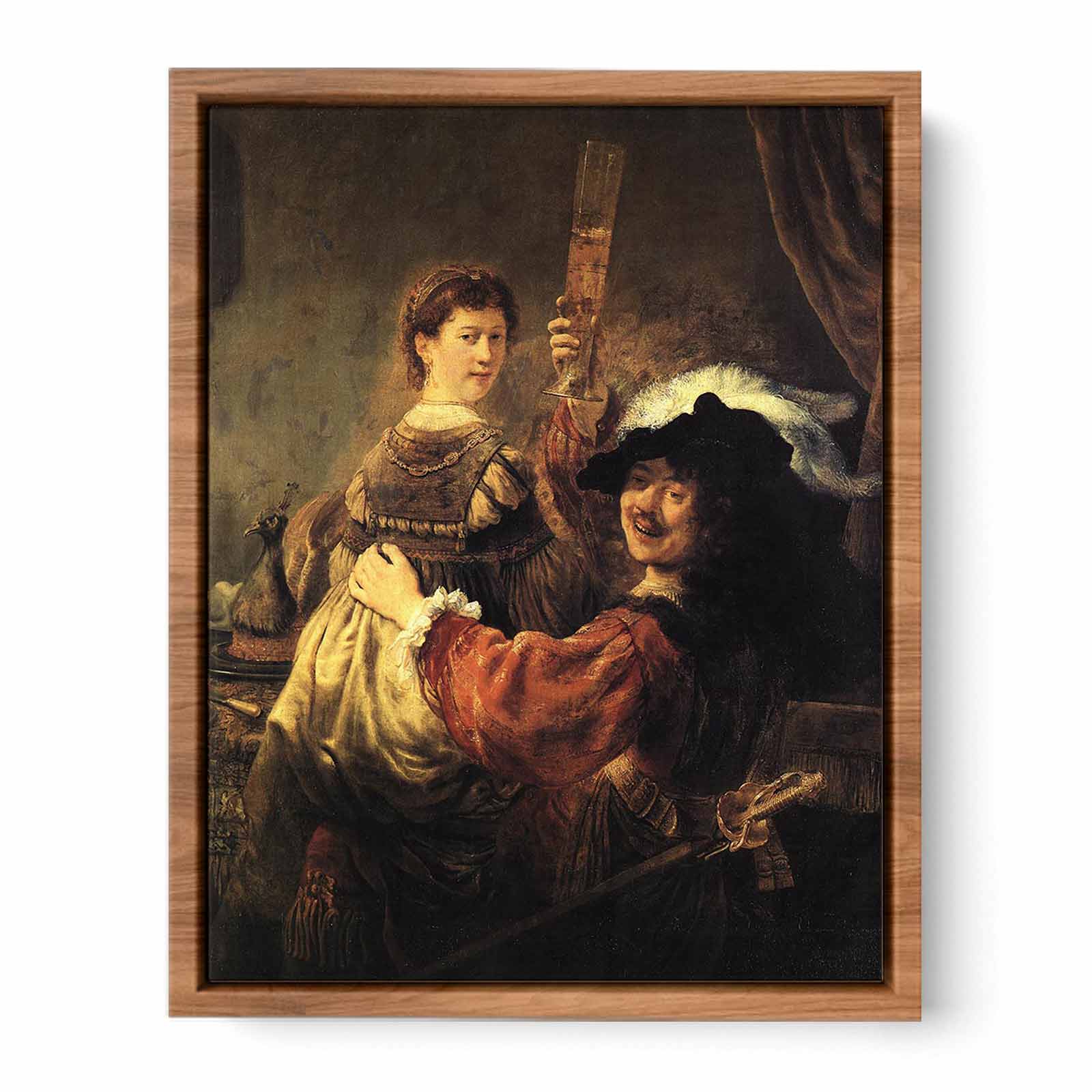 Rembrandt and Saskia in the Scene of the Prodigal Son in the Tavern c. 1635 Painting