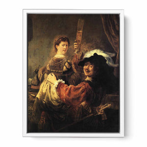 Rembrandt and Saskia in the Scene of the Prodigal Son in the Tavern c. 1635 Painting